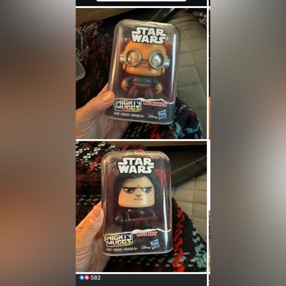 NWT bundle of 2 Star Wars mighty muggs maz kanata kylo ren